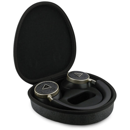 Kit mains libres Bluetooth Guess 4G Logo Triangle Doré, A2DP, Noir