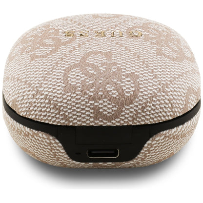 Handsfree Bluetooth Guess 4G Classic Metal Logo, TWS, Pink