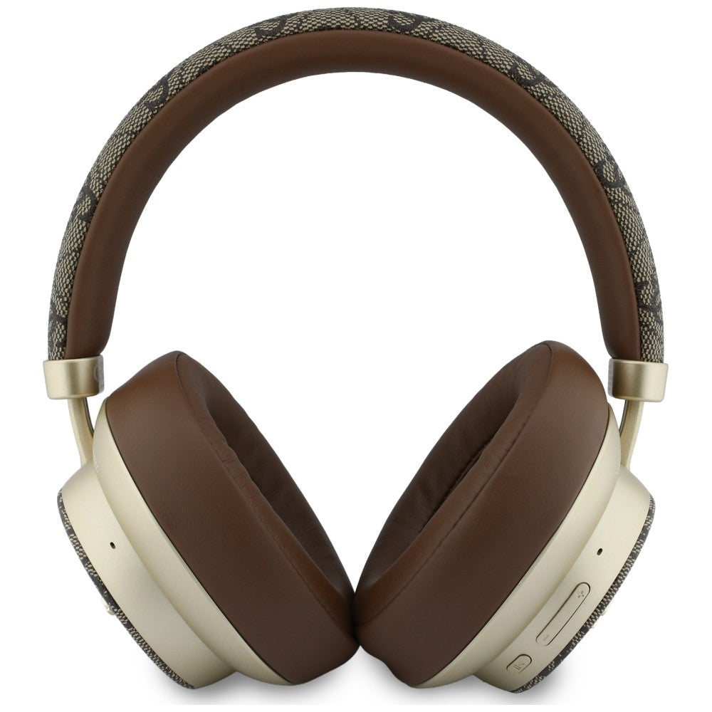 Kit mains libres Bluetooth Guess 4G Gold Script Metal, A2DP, Marron