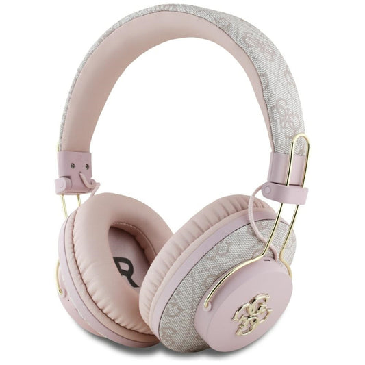 Handsfree Bluetooth Guess 4G Metal Logo, A2DP, Rosa