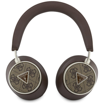 Handsfree Bluetooth Guess 4G Gold Triangle Logo, A2DP, Braun