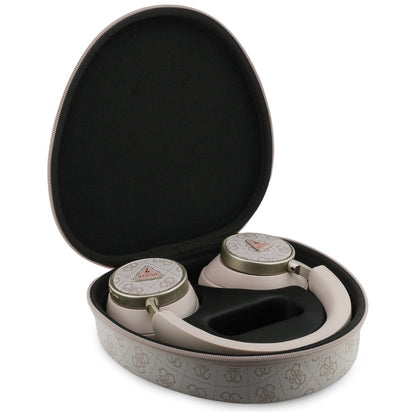 Kit mains libres Bluetooth Guess 4G Gold Triangle Logo, A2DP, Rose