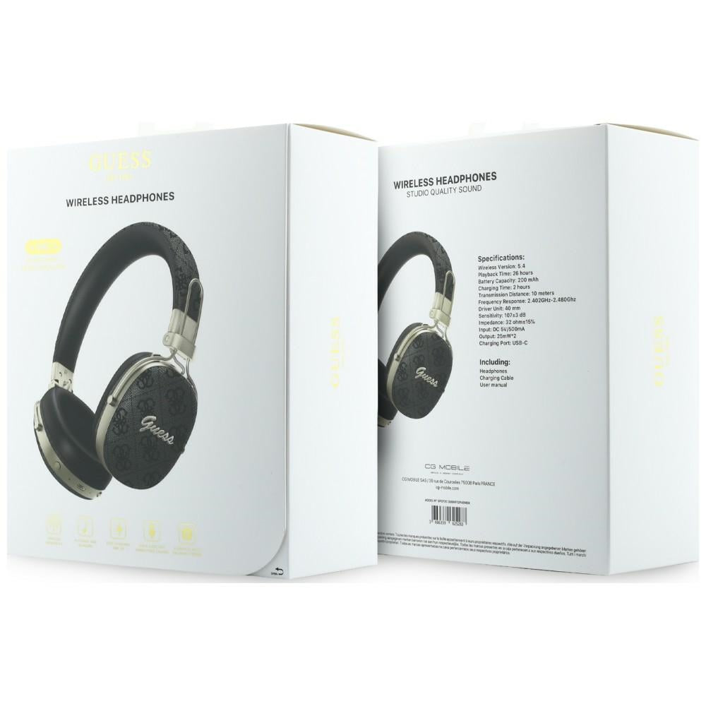 Bluetooth-Freisprecheinrichtung Guess Metal 4G Script Logo, A2DP, Schwarz