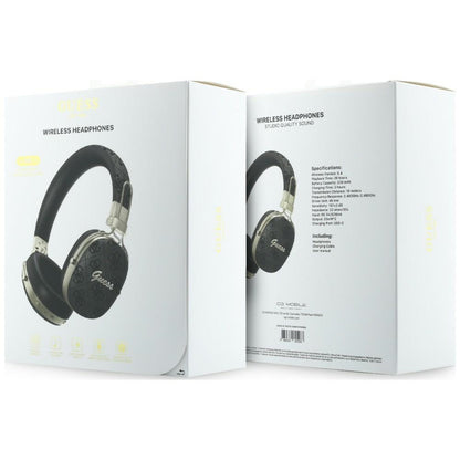 Bluetooth-Freisprecheinrichtung Guess Metal 4G Script Logo, A2DP, Schwarz