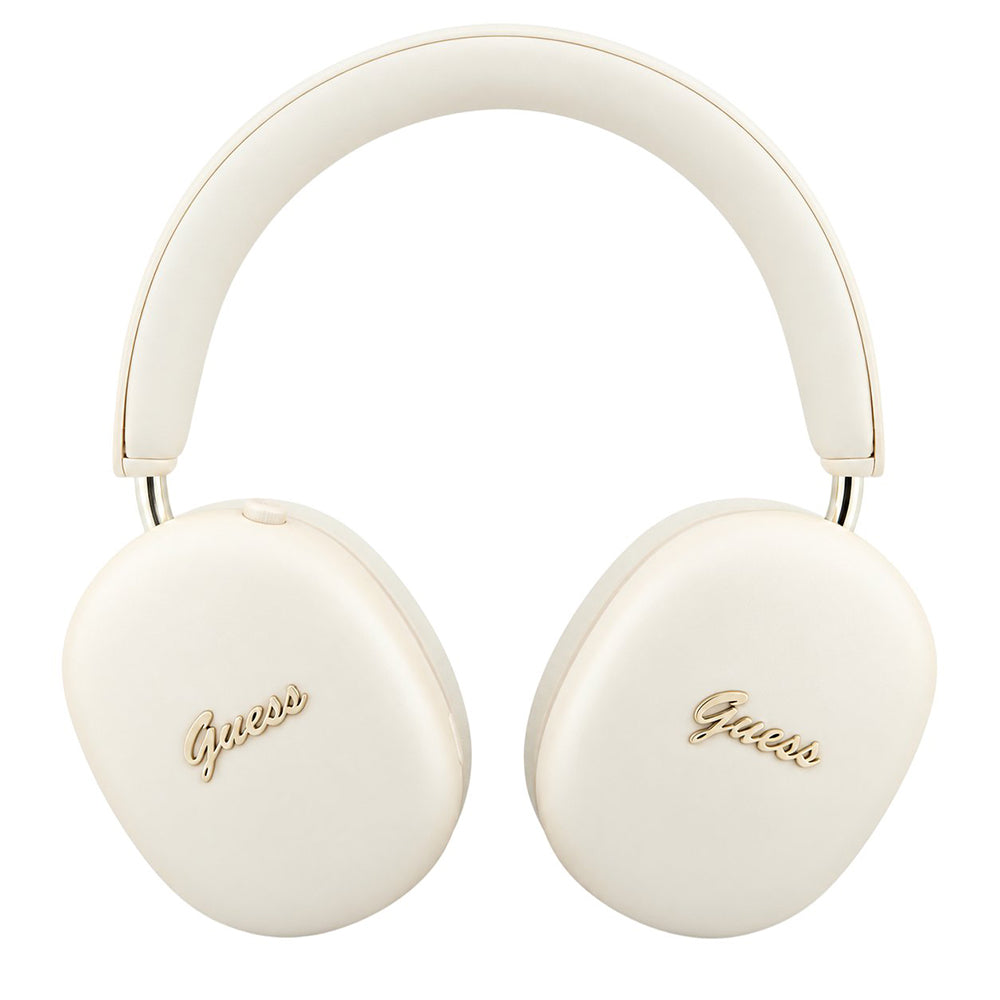 Guess Metal Script Logo Bluetooth-Freisprecheinrichtung, A2DP, Beige