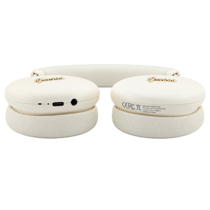 Guess Metal Script Logo Bluetooth-Freisprecheinrichtung, A2DP, Beige