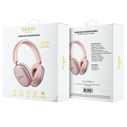 Guess Metal Script Logo Bluetooth-Freisprecheinrichtung, A2DP, Rosa