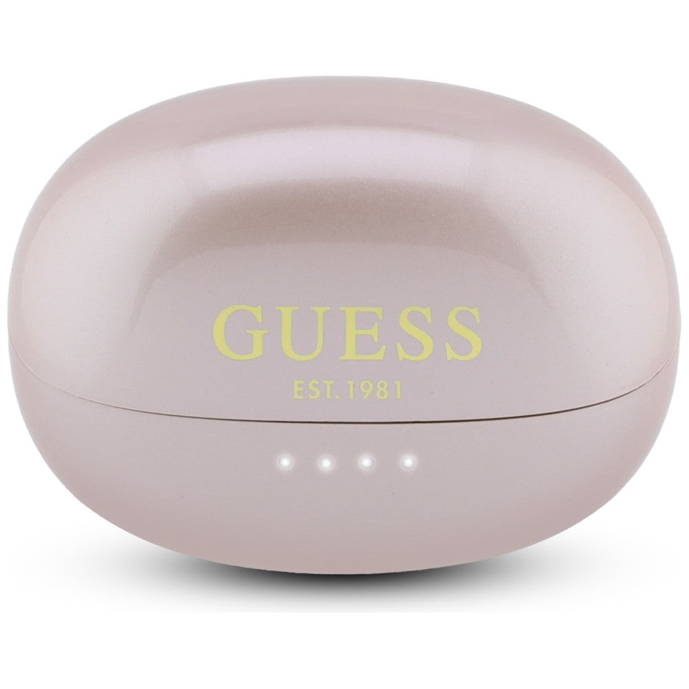 Bluetooth-Freisprecheinrichtung Guess Metallic Finish Elektrobeschichtete Teile Classic, TWS, Rosa