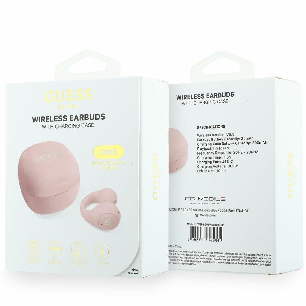Bluetooth-Freisprecheinrichtung Guess Mini Classic, TWS, Rosa