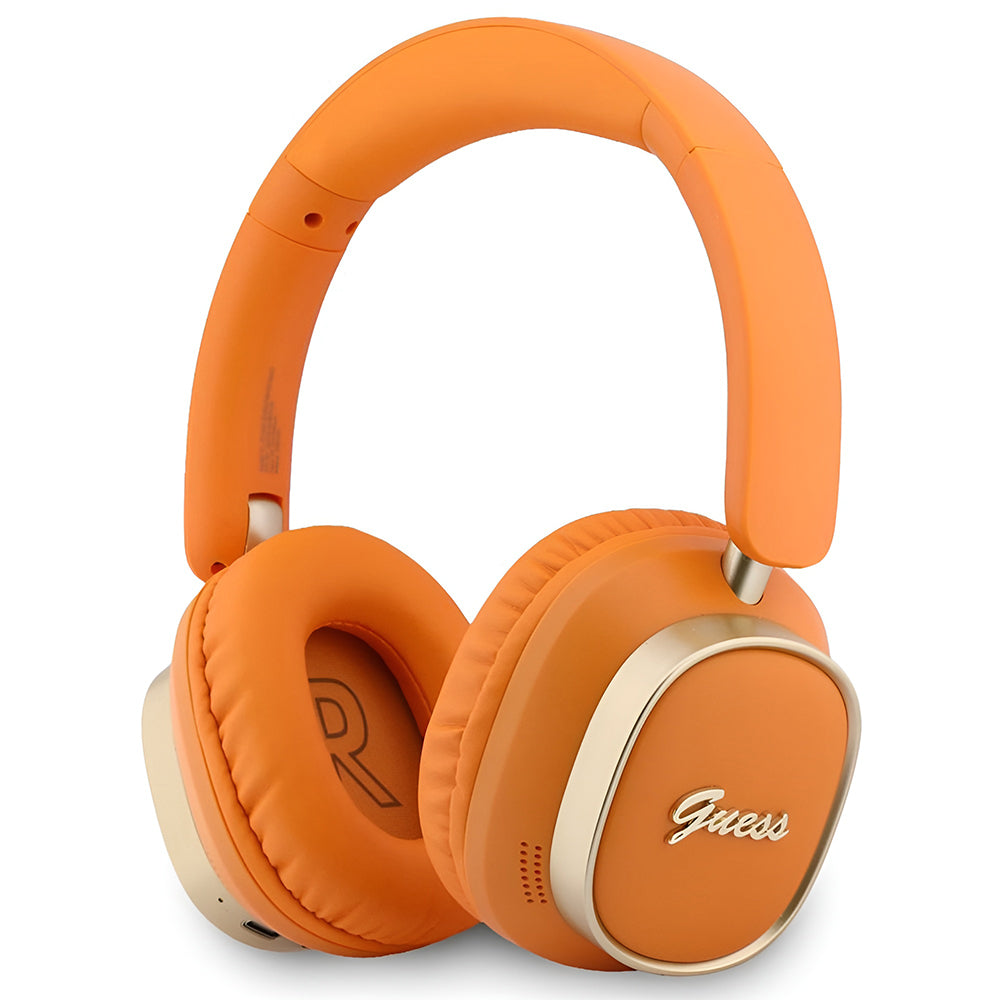 Kit mains libres Bluetooth Guess Rectangle Metal Script, A2DP, Orange