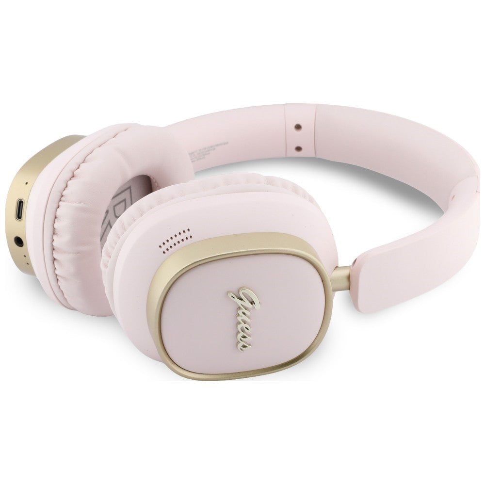 Freisprech-Bluetooth Guess Rectangle Metal Script, A2DP, Rosa