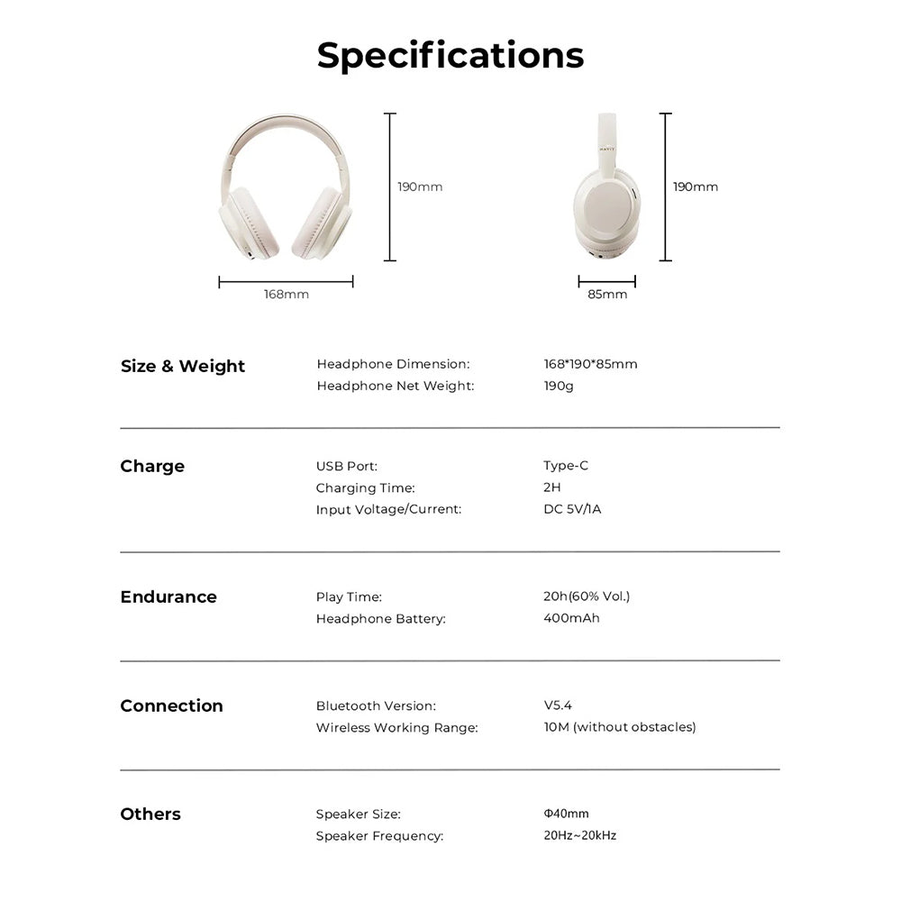 Kit mains libres Bluetooth HAVIT H619BT, A2DP, Noir