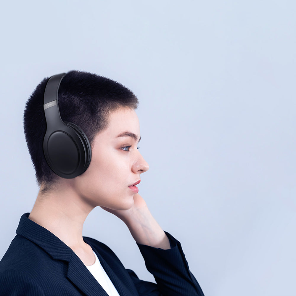 Handsfree Bluetooth HAVIT H633BT, Multipoint, A2DP, Beige