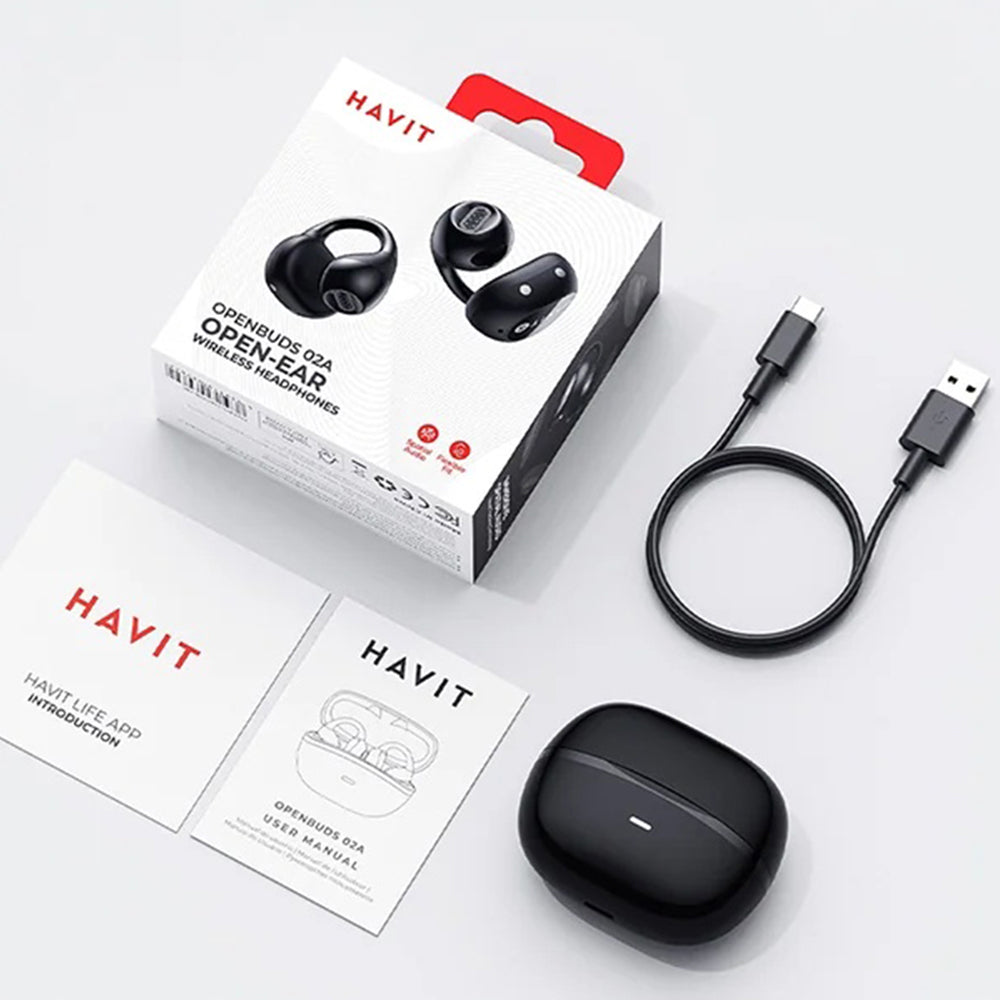 Handsfree Bluetooth HAVIT OWS916, TWS, Schwarz