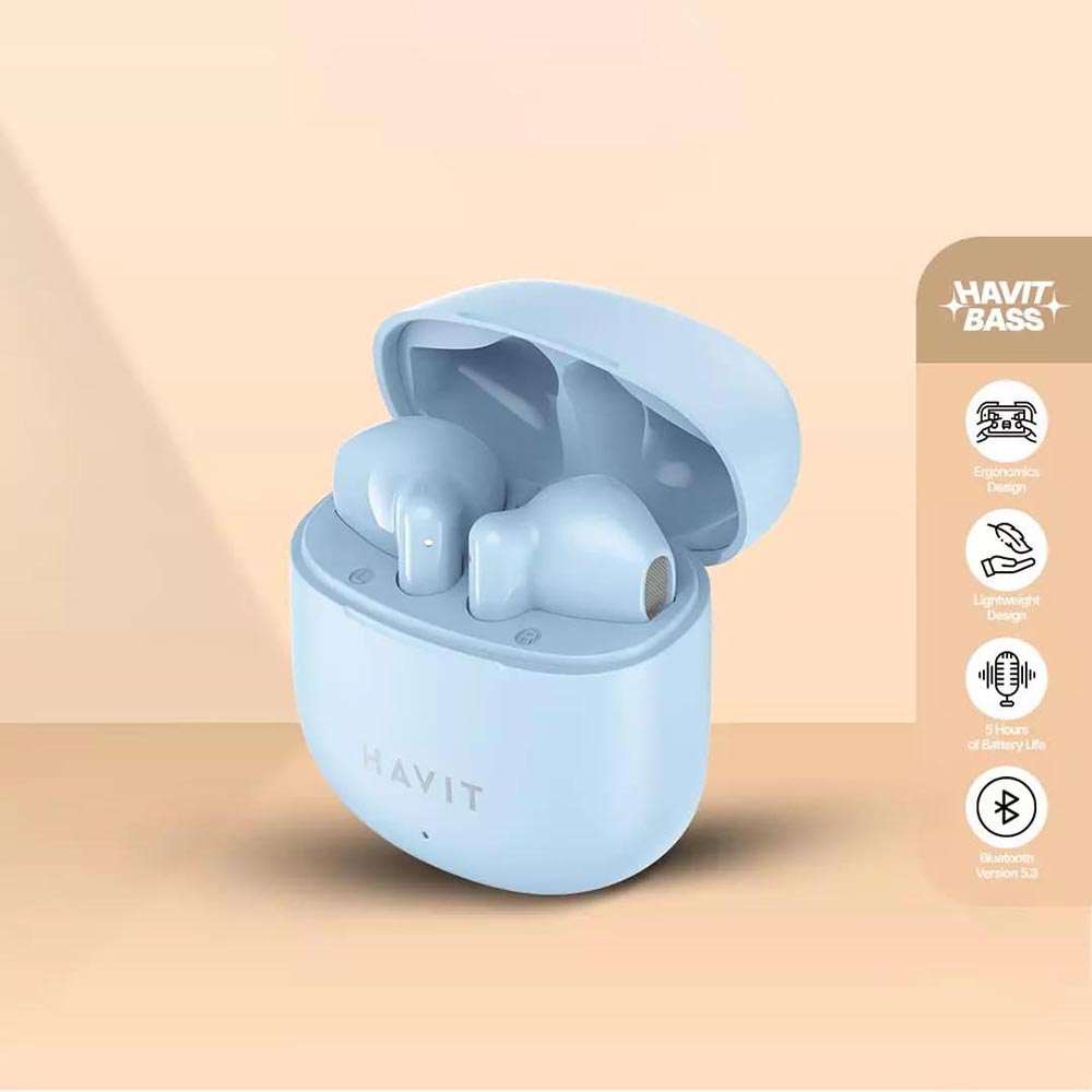 Handsfree Bluetooth HAVIT TW976, TWS, White