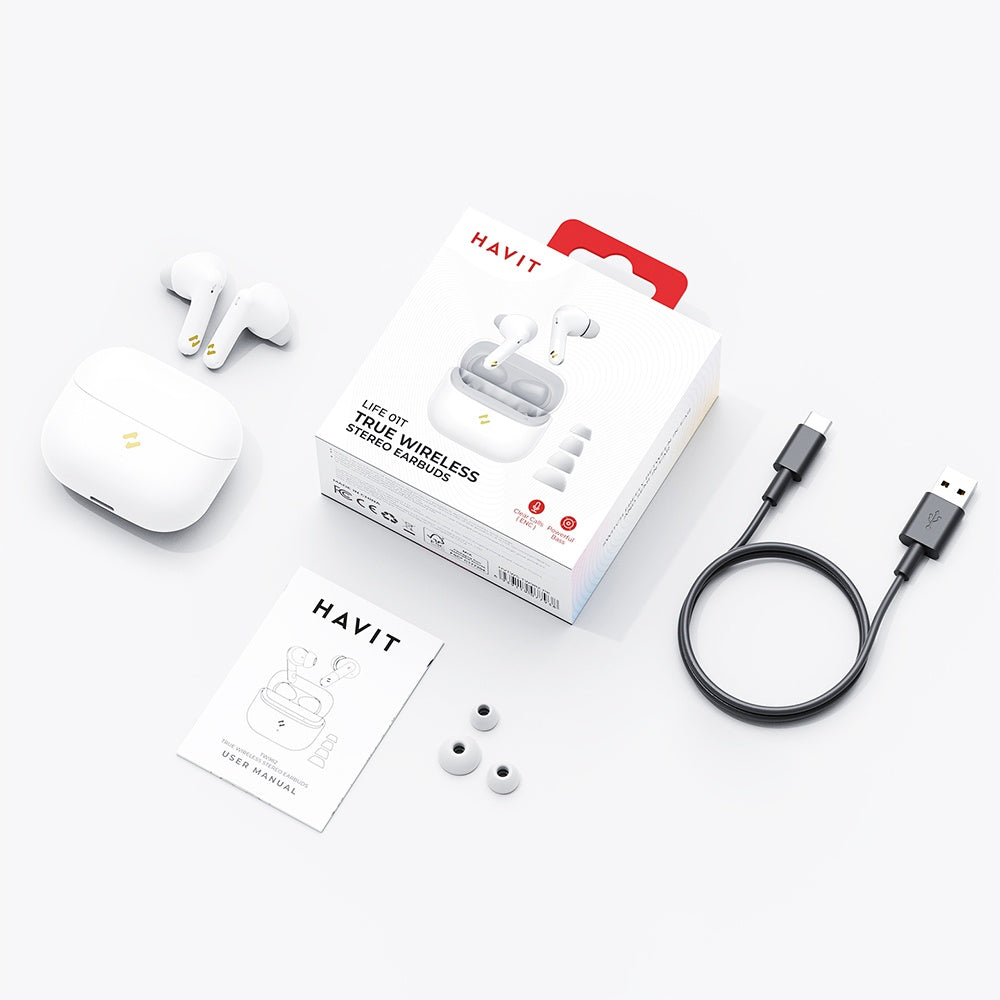 Handsfree Bluetooth HAVIT TW982, TWS, Grün