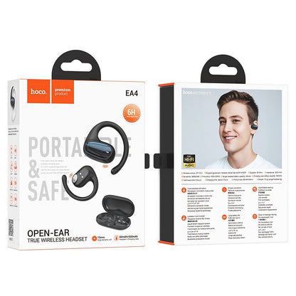 Kit mains libres Bluetooth HOCO EA4, TWS, Noir