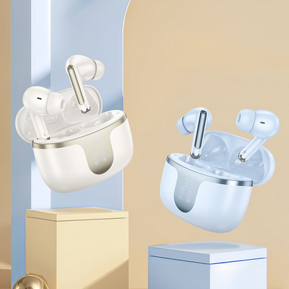 Kit mains libres Bluetooth HOCO EQ10, TWS, Blanc