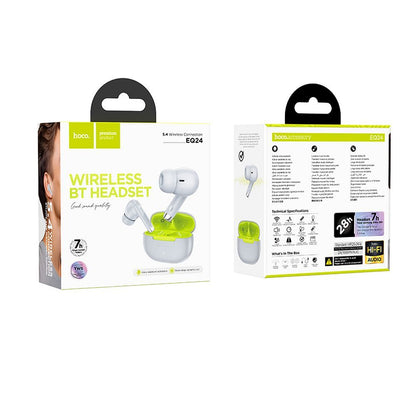 Kit mains libres Bluetooth HOCO EQ24, TWS, Gris