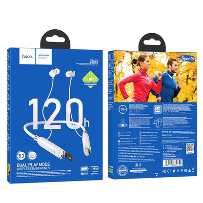 Kit mains libres Bluetooth HOCO ES62, A2DP, Gris