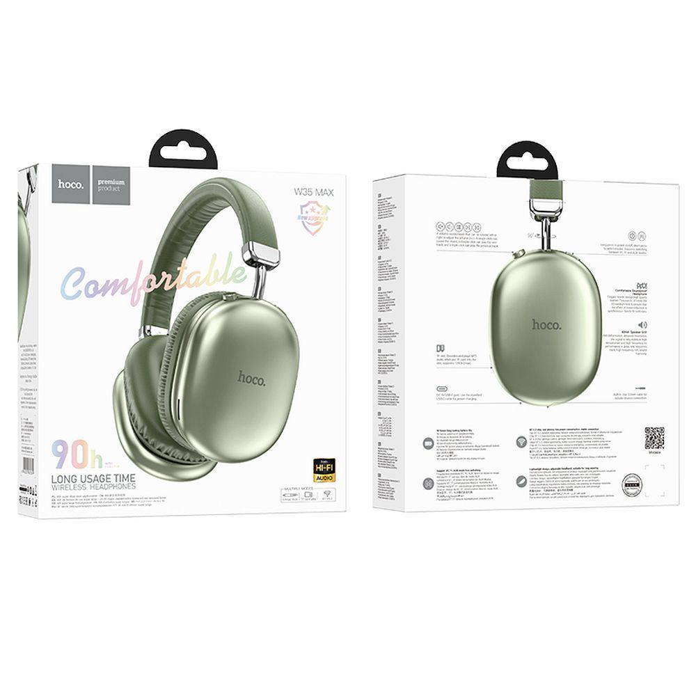 Kit mains libres Bluetooth HOCO W35 Max, A2DP, Vert