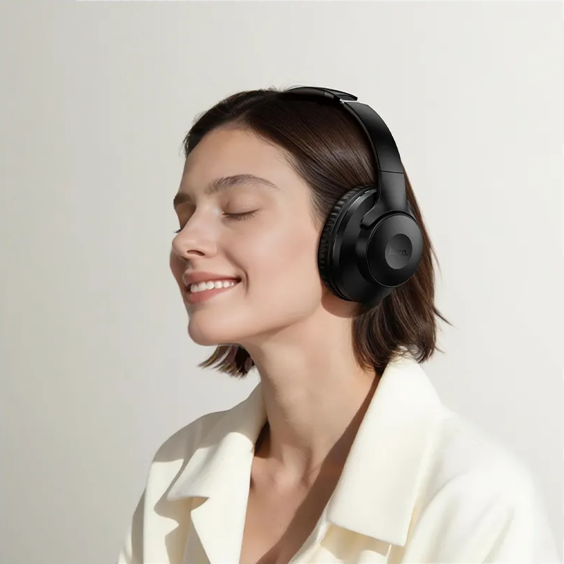 Kit mains libres Bluetooth HOCO W71, A2DP, Noir