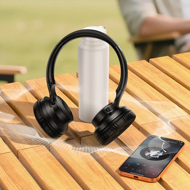 Kit mains libres Bluetooth HOCO W71, A2DP, Noir