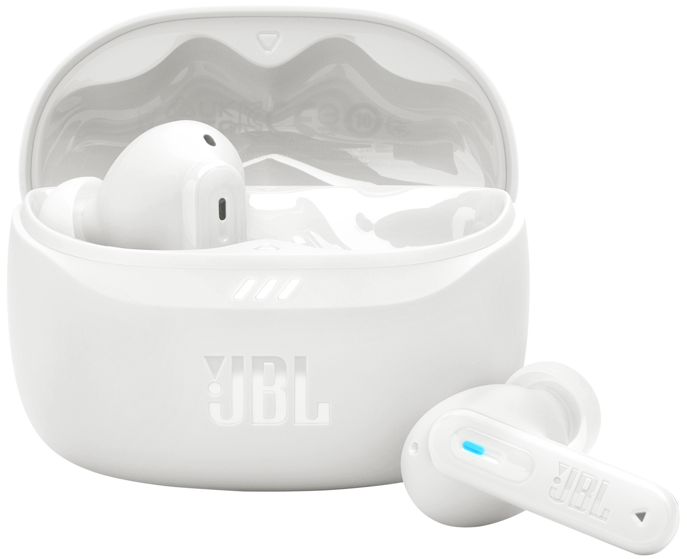 Kit mains libres Bluetooth JBL Tune Beam 2, TWS, ANC, MultiPoint, Blanc JBLTBEAM2WHT