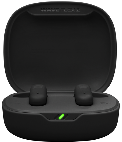 Kit mains libres Bluetooth JBL Wave Flex 2, TWS, ANC, MultiPoint, Noir JBLWFLEX2BLK