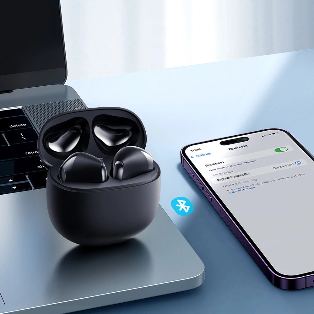 Bluetooth-Freisprecheinrichtung Joyroom Funpods JR-FB1, TWS, ANC, Schwarz