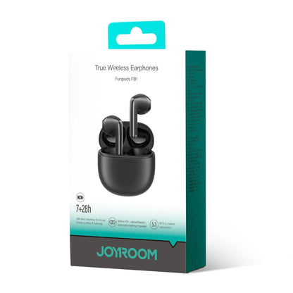 Kit mains libres Bluetooth Joyroom Funpods JR-FB1 Nouvelle Version, TWS, Noir