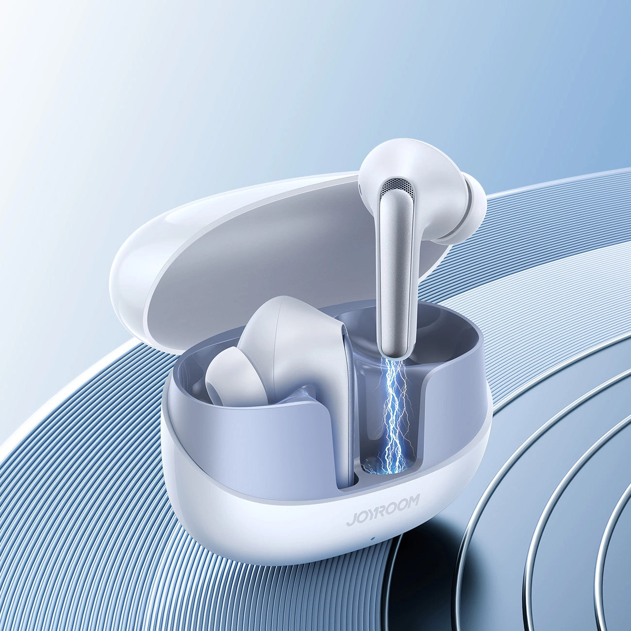 Bluetooth-Freisprecheinrichtung Joyroom Funpods JR-FN2, TWS, ANC, Weiß