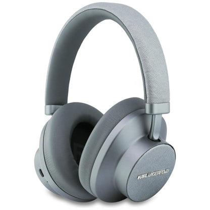 Handsfree Bluetooth Karl Lagerfeld Saffiano Elongated, A2DP, ANC, Grau