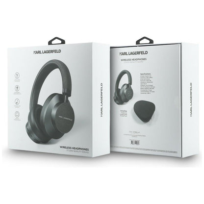 Handsfree Bluetooth Karl Lagerfeld Saffiano Elongated, A2DP, ANC, Grau