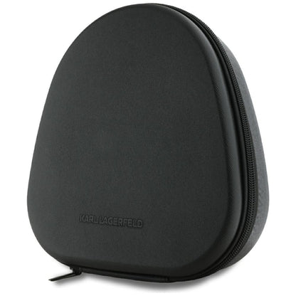 Kit mains libres Bluetooth Karl Lagerfeld Saffiano Elongated, A2DP, ANC, Noir