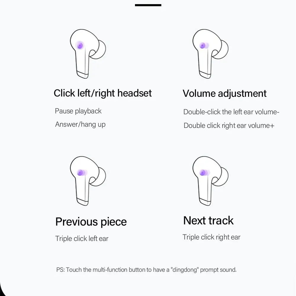 Handsfree Bluetooth Lenovo ThinkPlus LP5, TWS, White