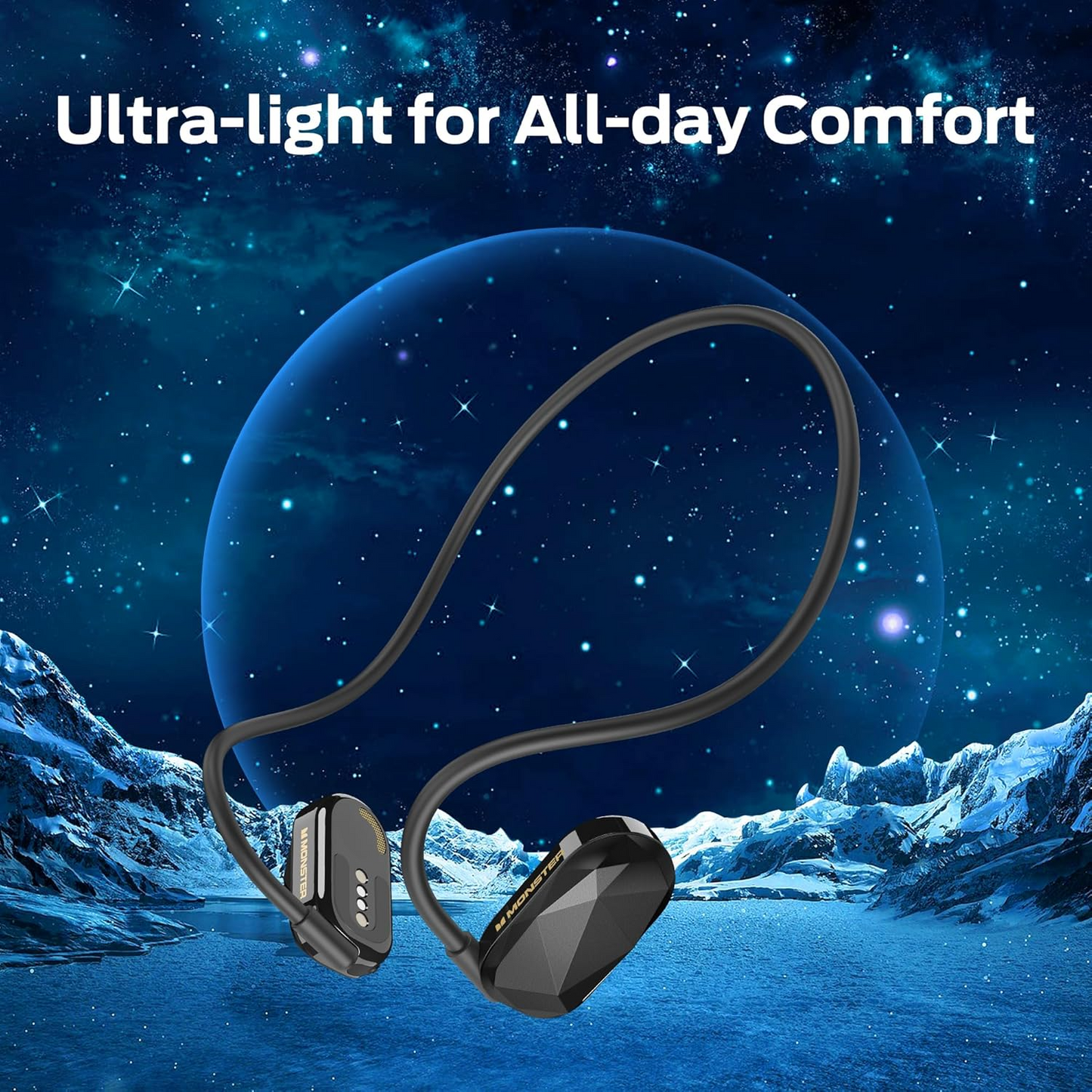 Kit mains libres Bluetooth Monster Aria Free, A2DP, Noir