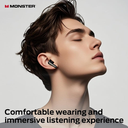 Kit mains libres Bluetooth Monster Clarity 200, TWS, ANC, Noir