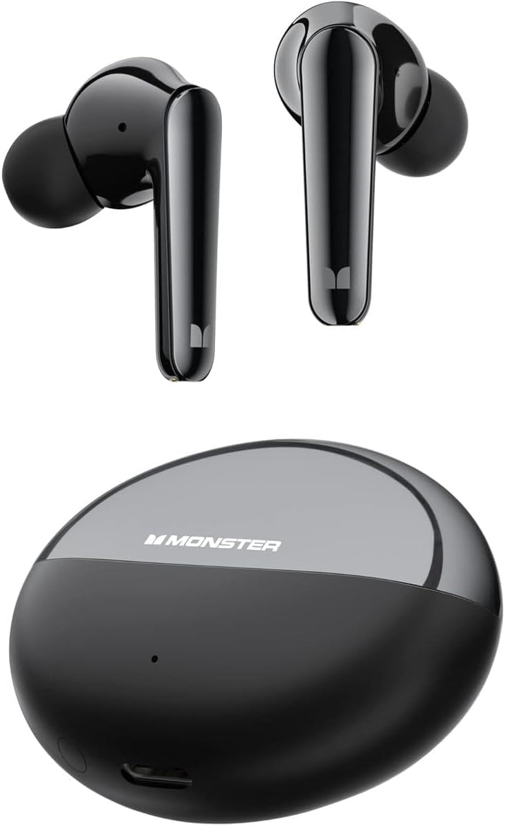 Kit mains libres Bluetooth Monster N-Lite 203 AirLinks, TWS, Noir