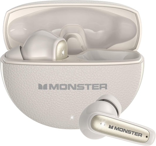 Kit mains libres Bluetooth Monster N-Lite 310, TWS, Crème Clair