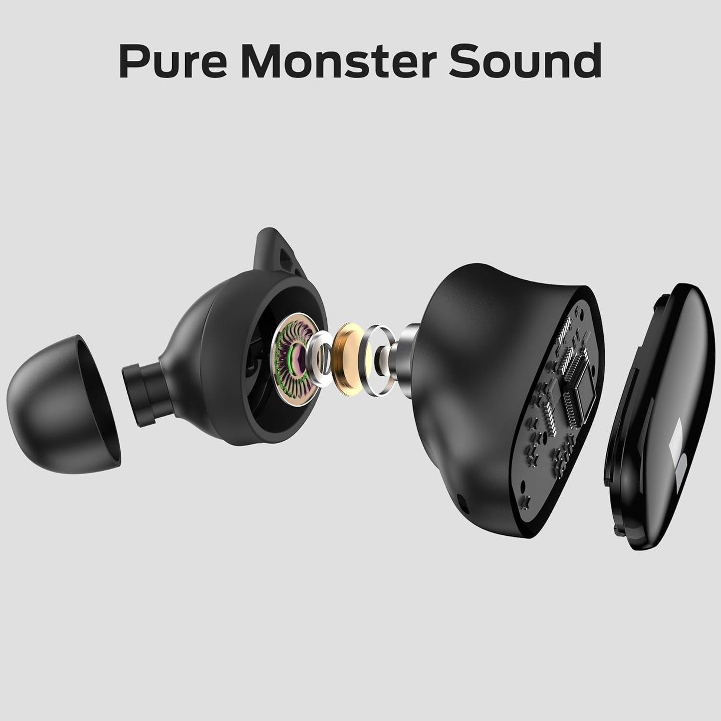Bluetooth-Headset Monster N-Lite 206, TWS, Schwarz