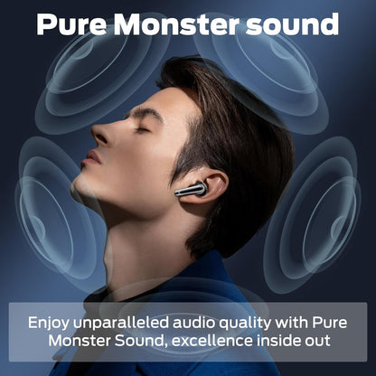 Kit mains libres Bluetooth Monster N-Lite 203 AirLinks, TWS, Noir