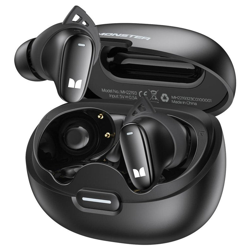 Bluetooth-Headset Monster N-Lite 206, TWS, Schwarz