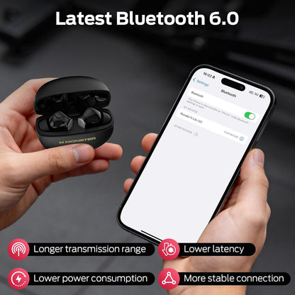 Bluetooth Handsfree Monster N-Lite 310, TWS, Black