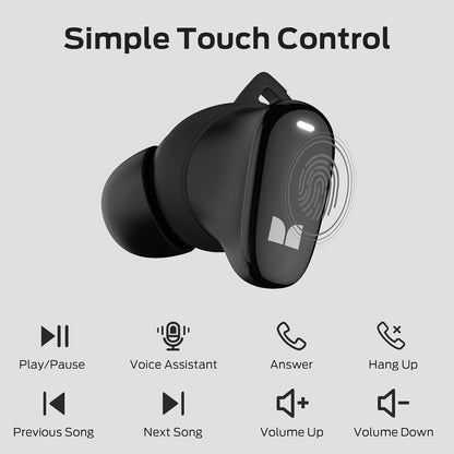 Bluetooth-Headset Monster N-Lite 206, TWS, Schwarz
