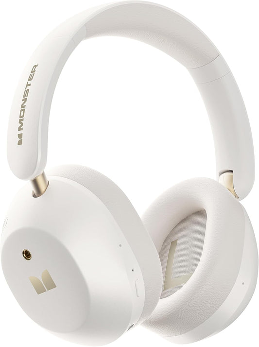 Kit mains libres Bluetooth Monster Persona 6th, MultiPoint, A2DP, ANC, Blanc