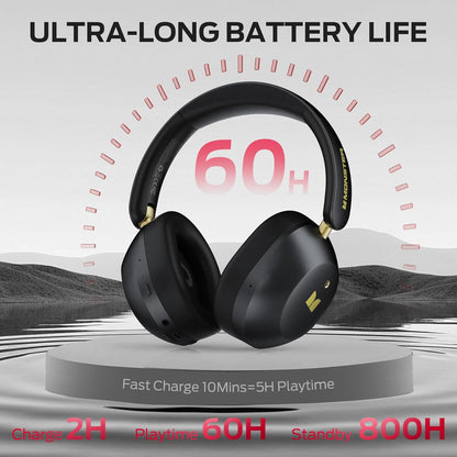 Bluetooth-Headset Monster Persona 6th, MultiPoint, A2DP, ANC, Schwarz