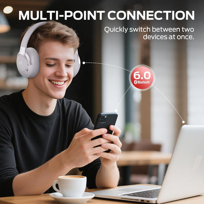 Kit mains libres Bluetooth Monster Persona 5th, MultiPoint, A2DP, ANC, Bleu