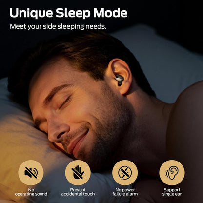 Bluetooth-Headset Monster Sleep Ear100, TWS, Schwarz