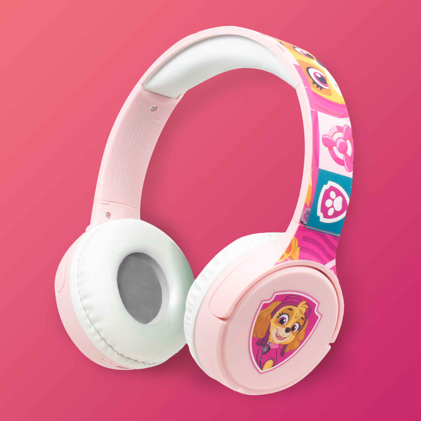 Casque Bluetooth OEM Paw Patrol Kids, A2DP, Rose